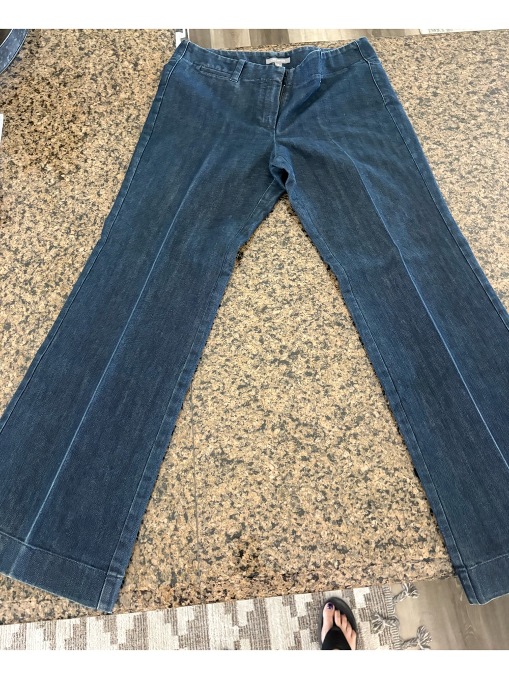 Ann Taylor pleated flare jean Classy and clean sz10